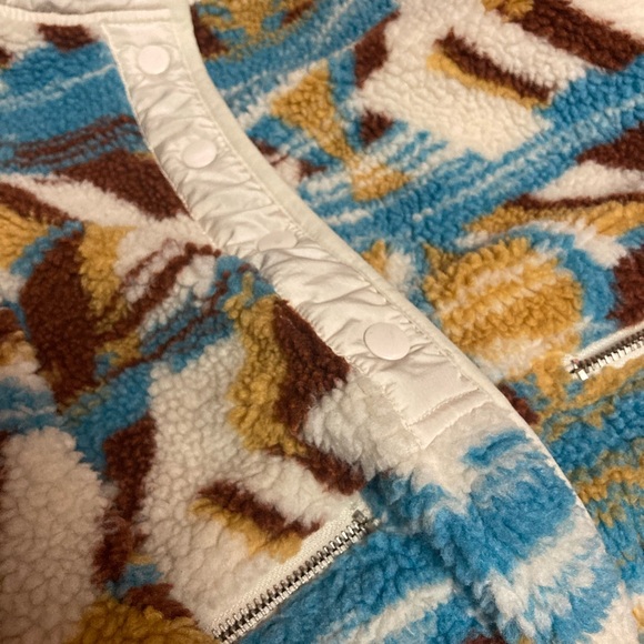 Rock & Roll PANHANDLE WOMEN'S ABSTRACT PRINT SHERPA SWEATER JACKET - Picture 5 of 6